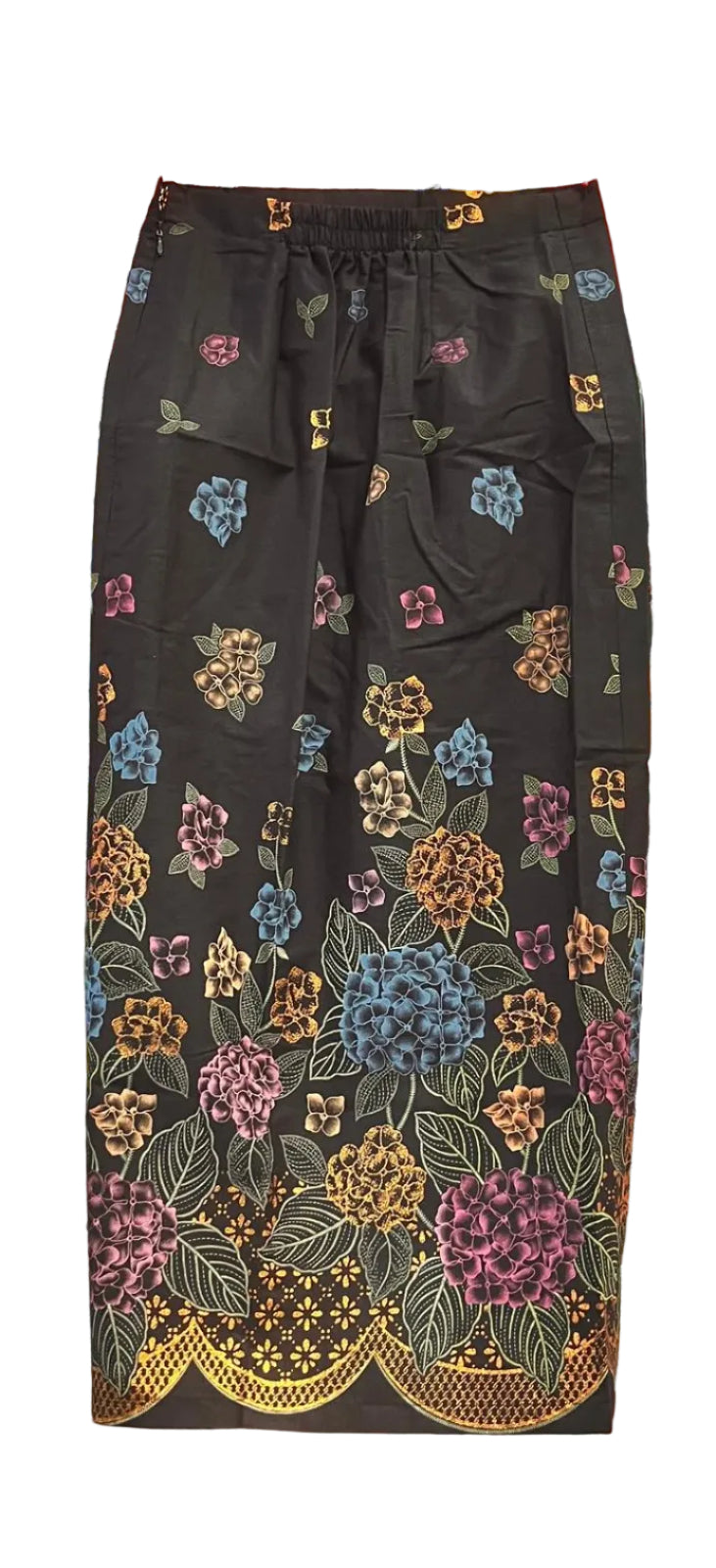 Ladies Batik Sarong LBS-M-BLACK-33038