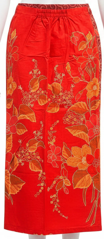 Ladies Batik Sarong LBS-M-RED-33039
