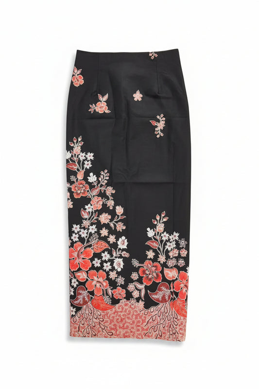 Ladies Batik Sarong LBS-M-BLACK-33047