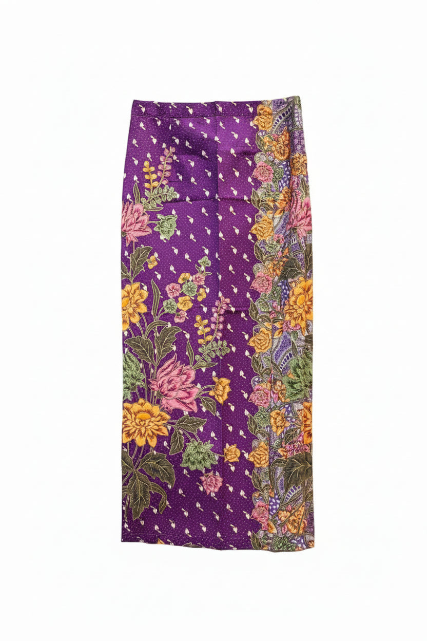 Ladies Batik Sarong LBS-L-PURPLE-333038