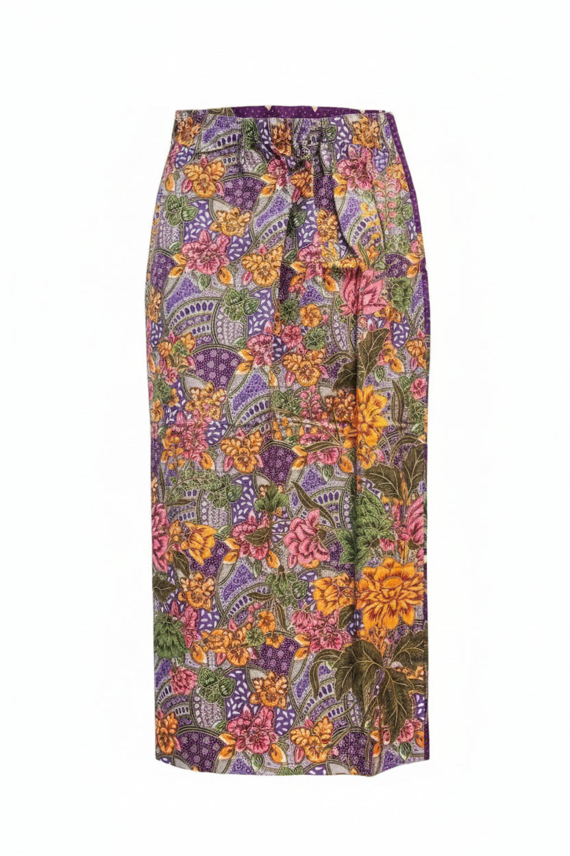 Ladies Batik Sarong LBS-M-PURPLE-33043