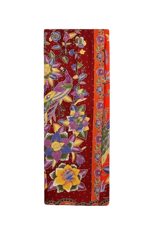 Ladies Batik Sarong LBS-M-RED-33046