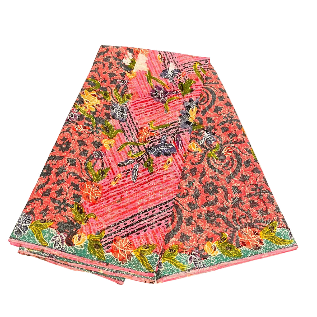 Hand Draw Batik Fabric HDBF-2M-PINK-A15025
