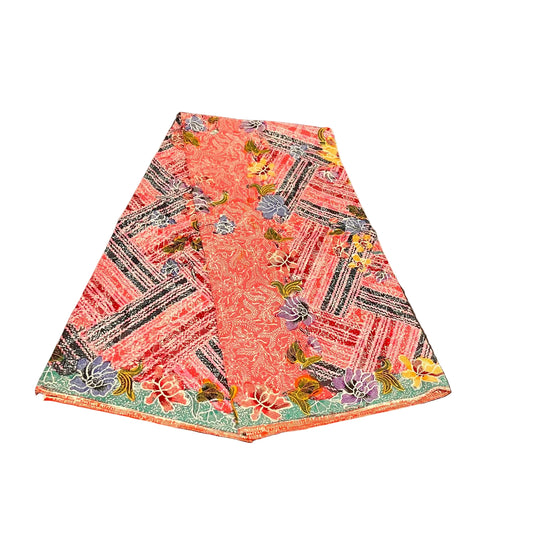 Hand Draw Batik Fabric HDBF-2M-PINK-A15028