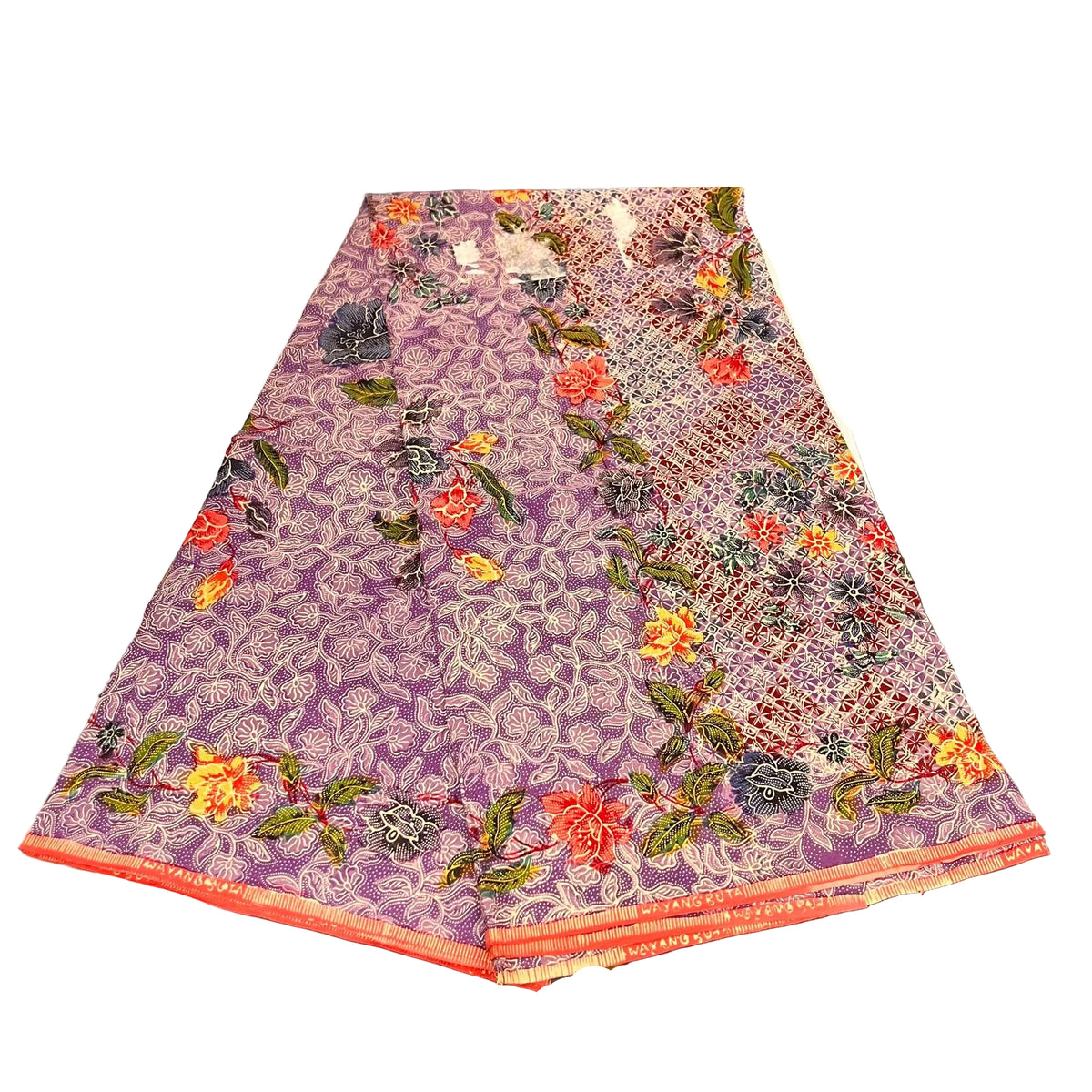 Hand Draw Batik Fabric HDBF-2M-PURPLE-A15036