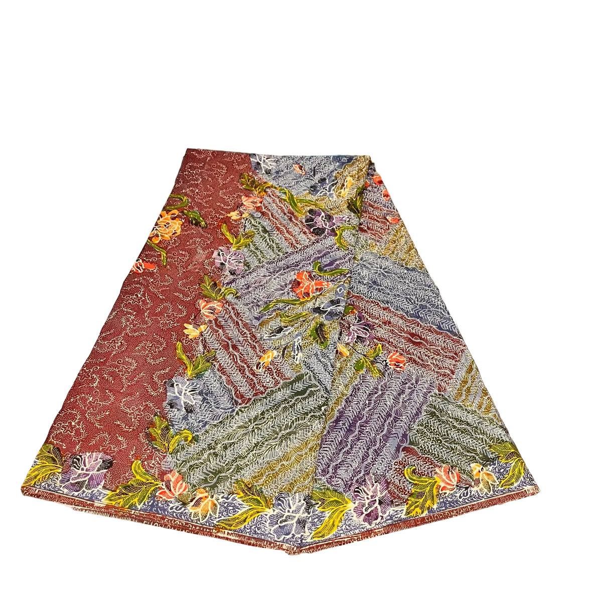 Hand Draw Batik Fabric HDBF-2M-PURPLE-A15038