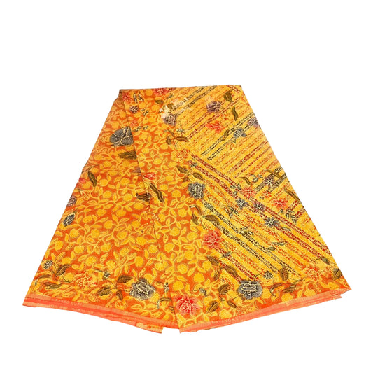 Hand Draw Batik Fabric HDBF-2M-BEIGE-A15046