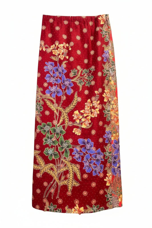 Ladies Batik Sarong LBS-L-MAROON-333047