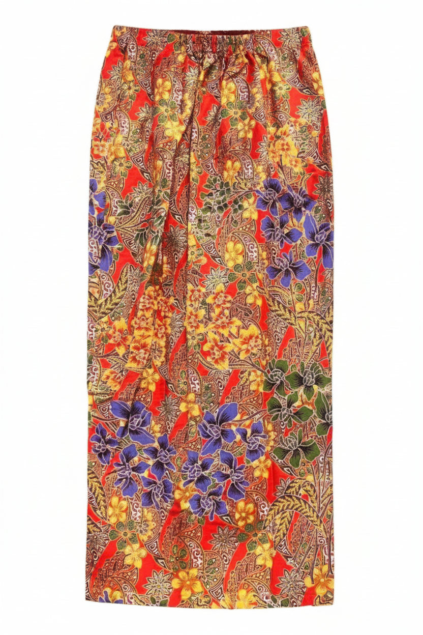 Ladies Batik Sarong LBS-L-MAROON-333047
