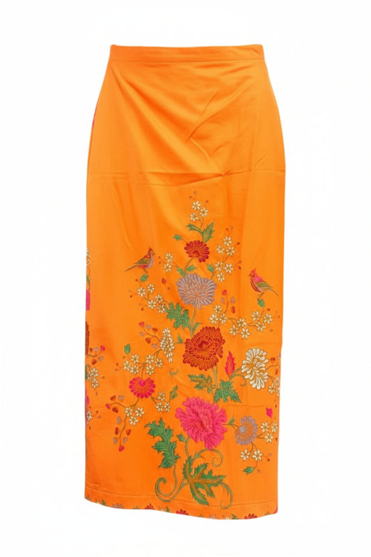 Ladies Batik Sarong LBS-S-ORANGE-3041