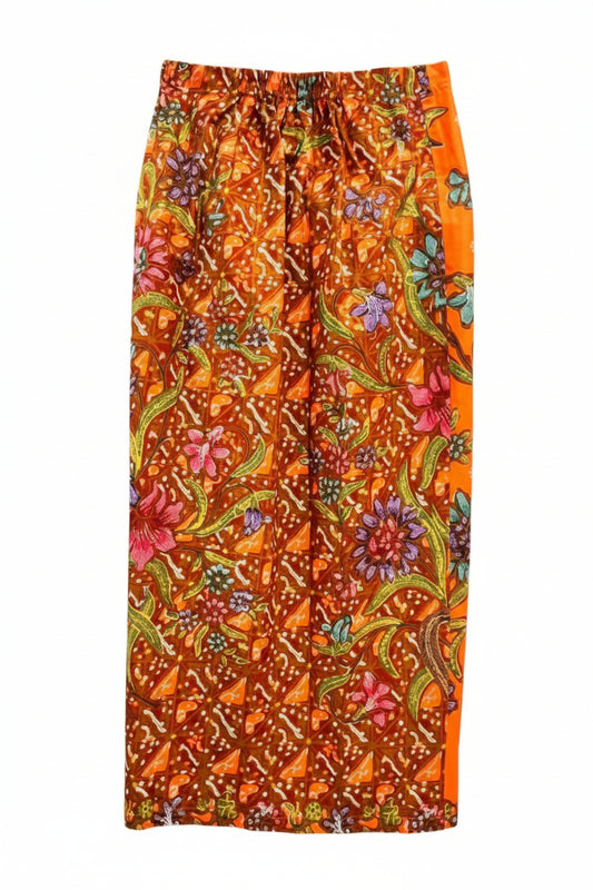 Ladies Batik Sarong LBS-M-ORANGE-33048
