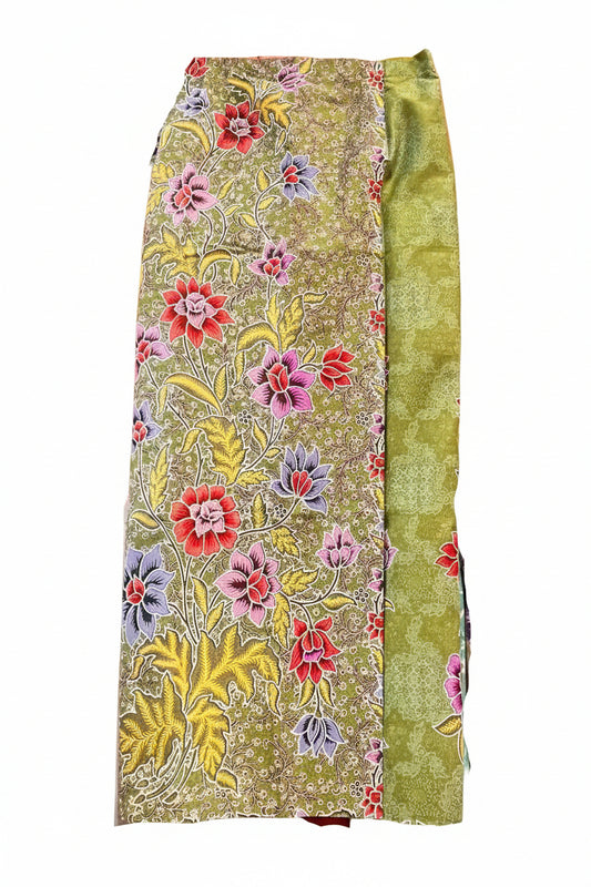 Ladies Batik Sarong LBS-M-GREEN-33050