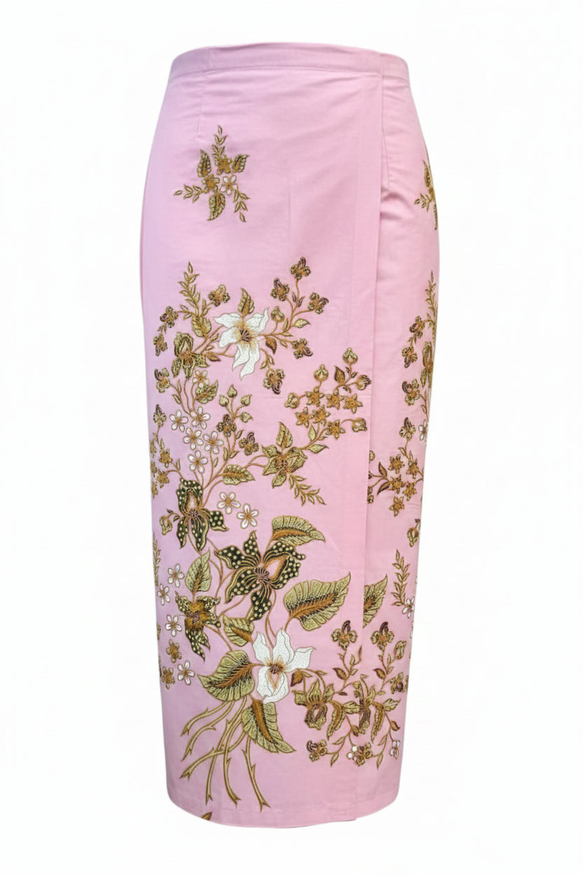 Ladies Batik Sarong LBS-L-PEACH-333048