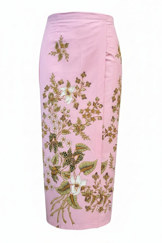 Ladies Batik Sarong LBS-L-PEACH-333048