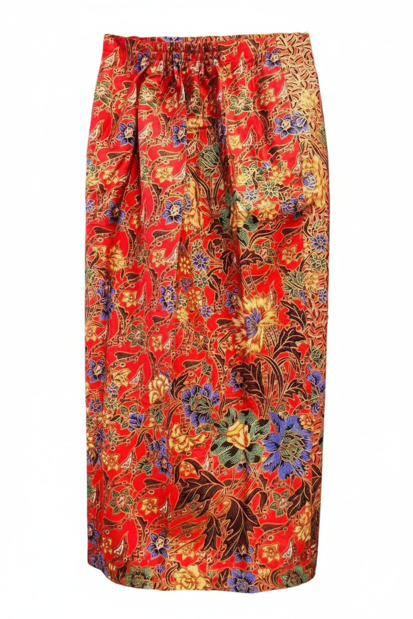 Ladies Batik Sarong LBS-XL-RED-3333045