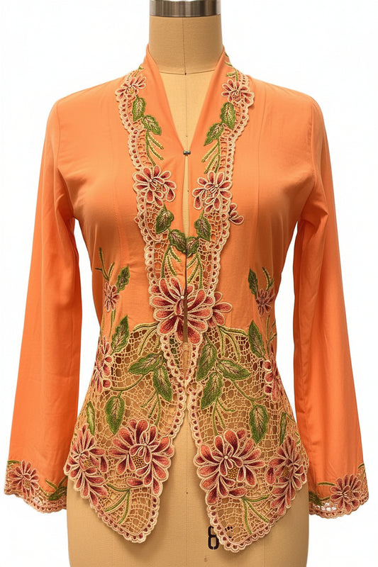 Premium Peranakan Top PPT-M-PEACH-B66028