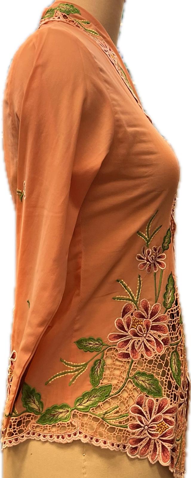 Premium Peranakan Top PPT-M-PEACH-B66028