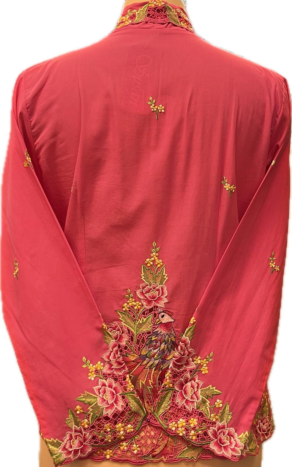 Premium Peranakan Top PPT-L-PINK-B666020