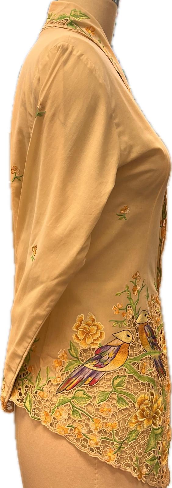 Premium Peranakan Top PPT-L-BEIGE-B666022