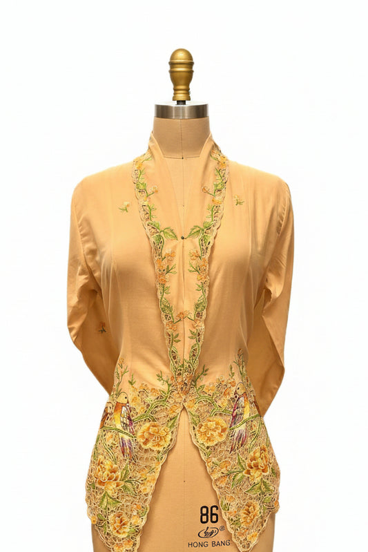 Premium Peranakan Top PPT-L-BEIGE-B666022