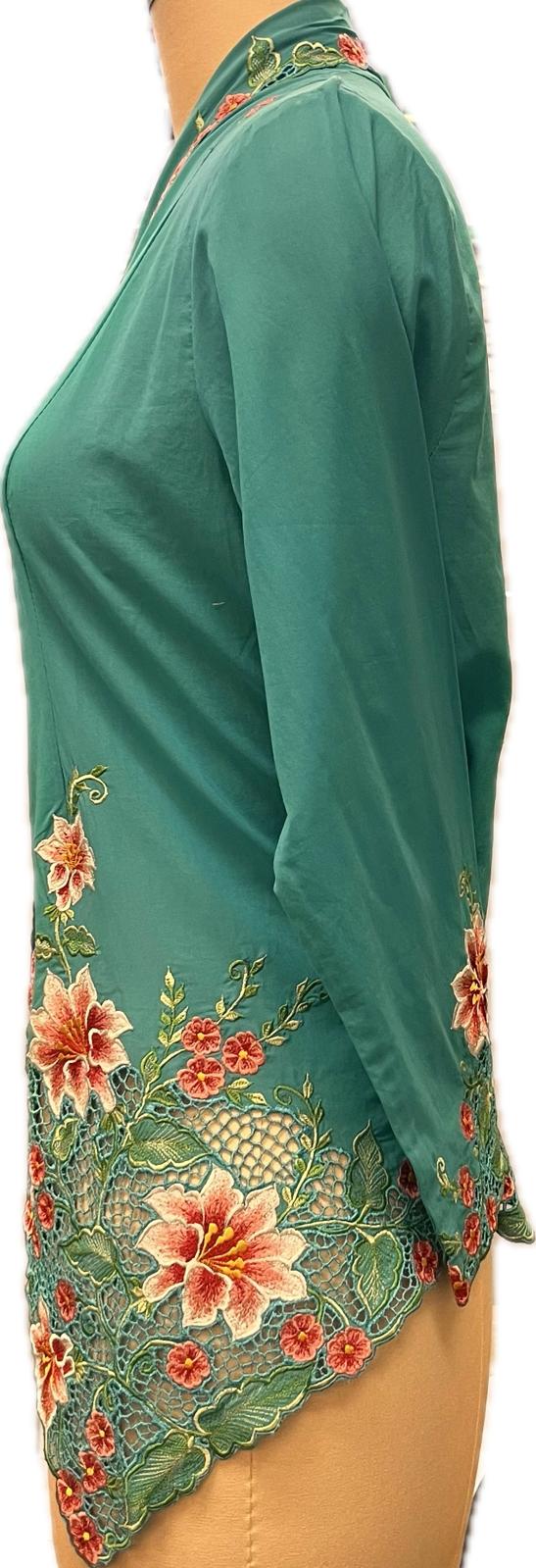 Premium Peranakan Top PPT-L-TURQUIOSE-B666024