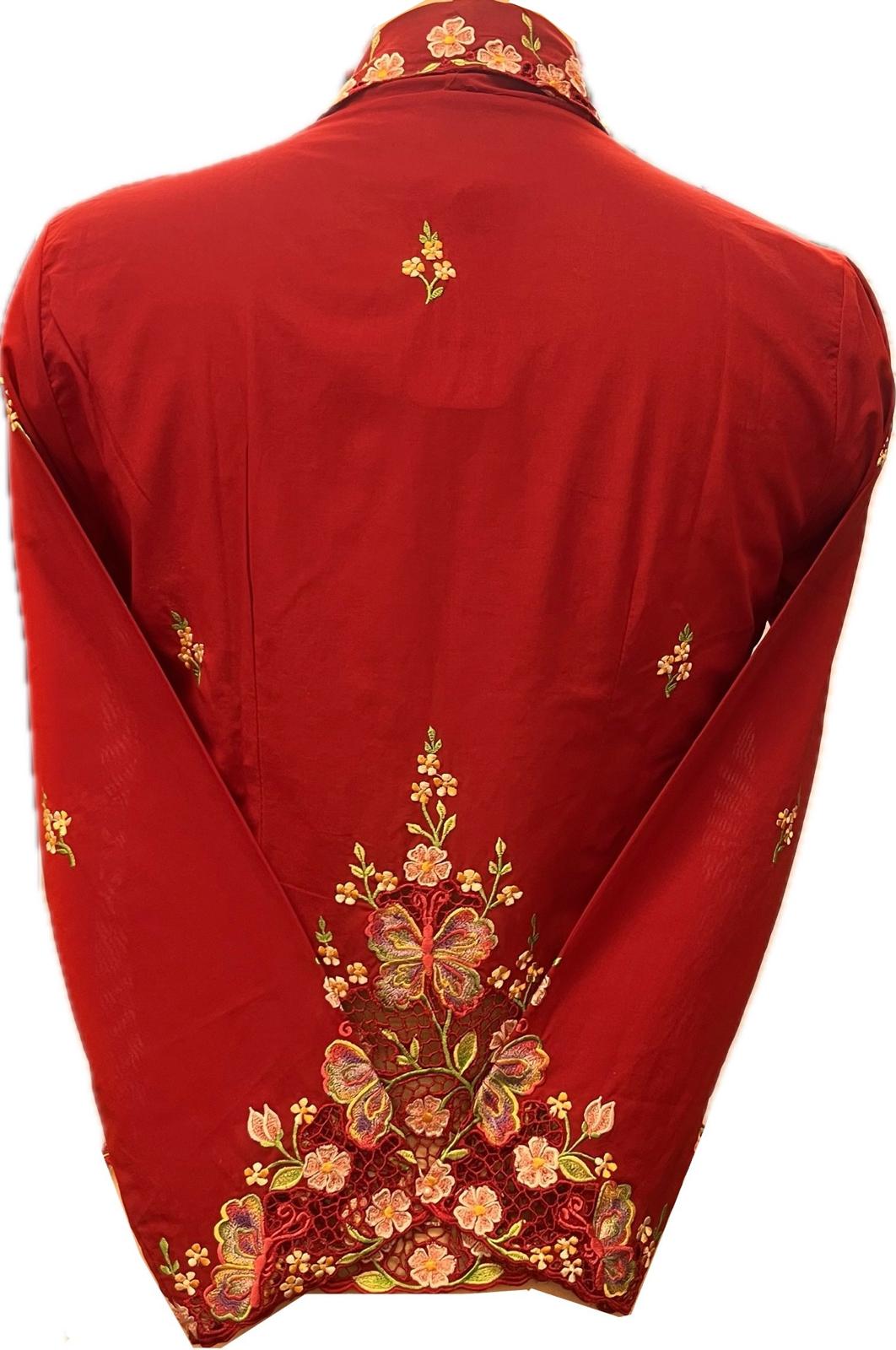 Premium Peranakan Top PPT-S-RED-B6021