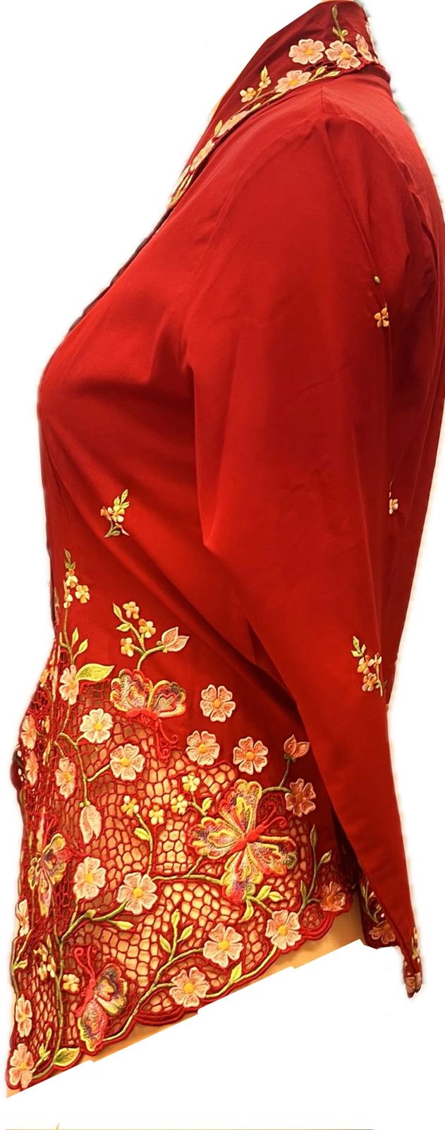 Premium Peranakan Top PPT-S-RED-B6021
