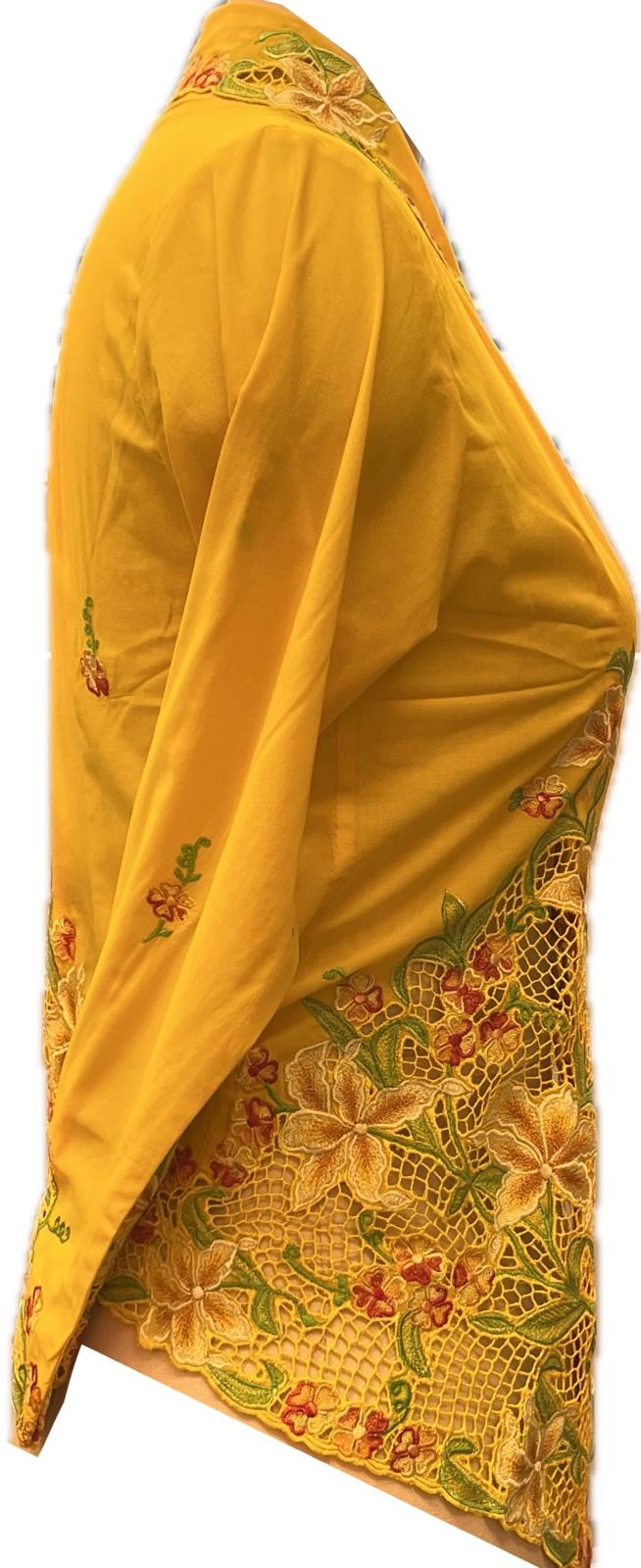Premium Peranakan Top PPT-S-YELLOW-B6022