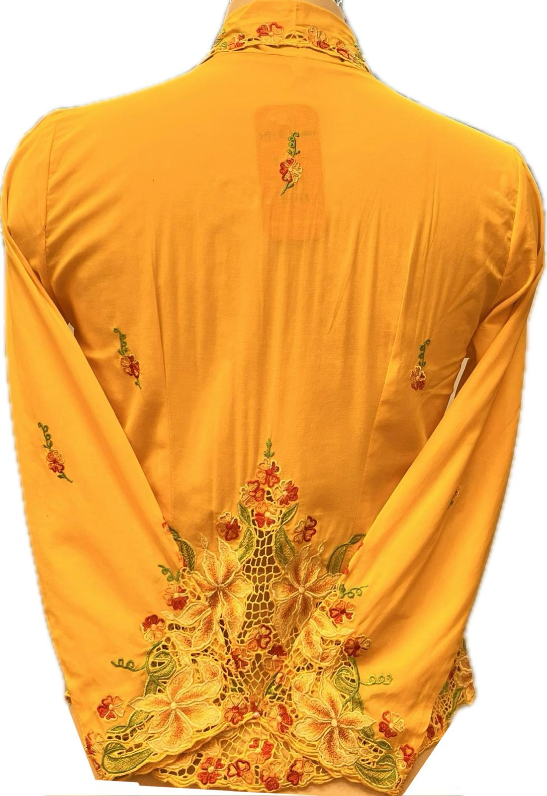Premium Peranakan Top PPT-M-YELLOW-B66019