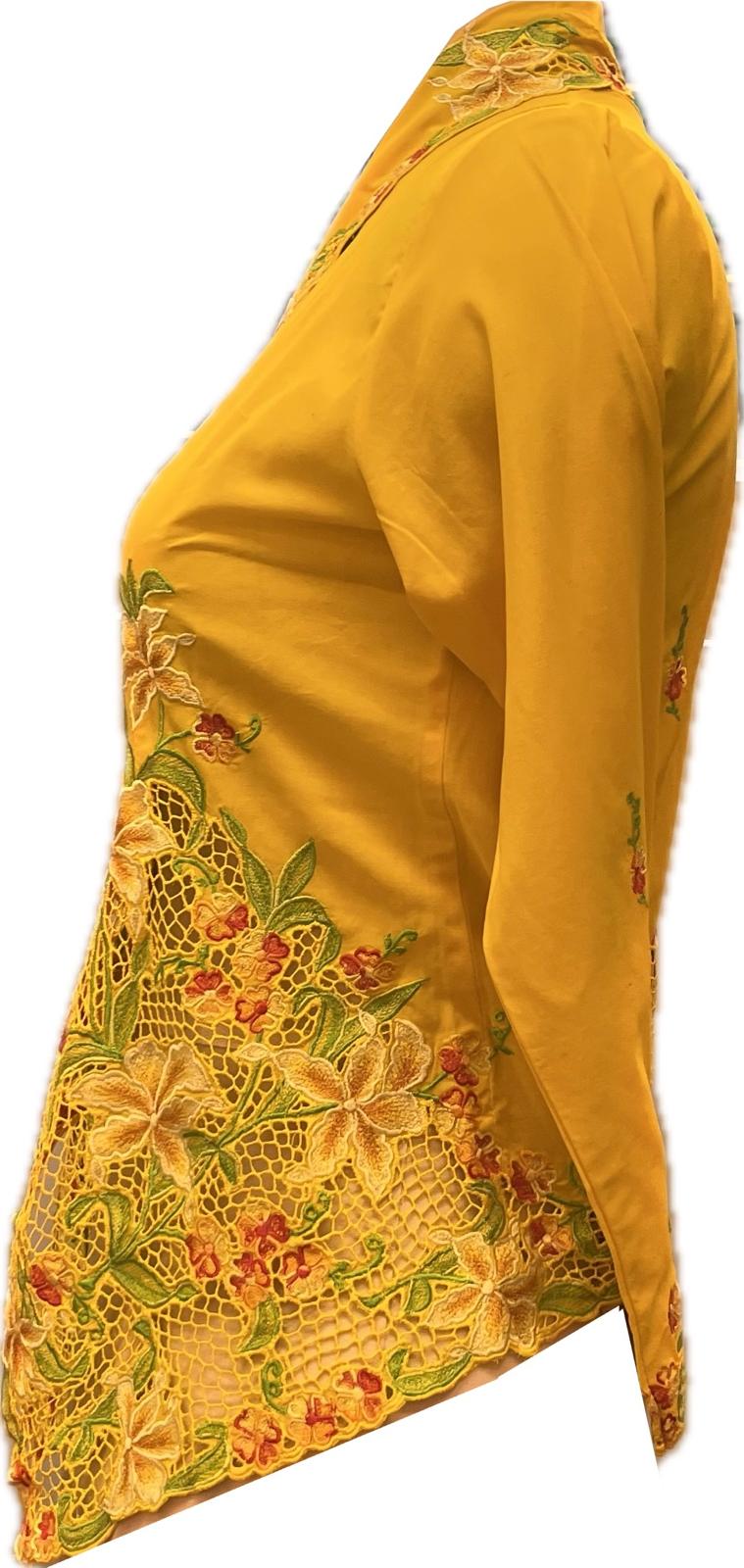 Premium Peranakan Top PPT-M-YELLOW-B66019