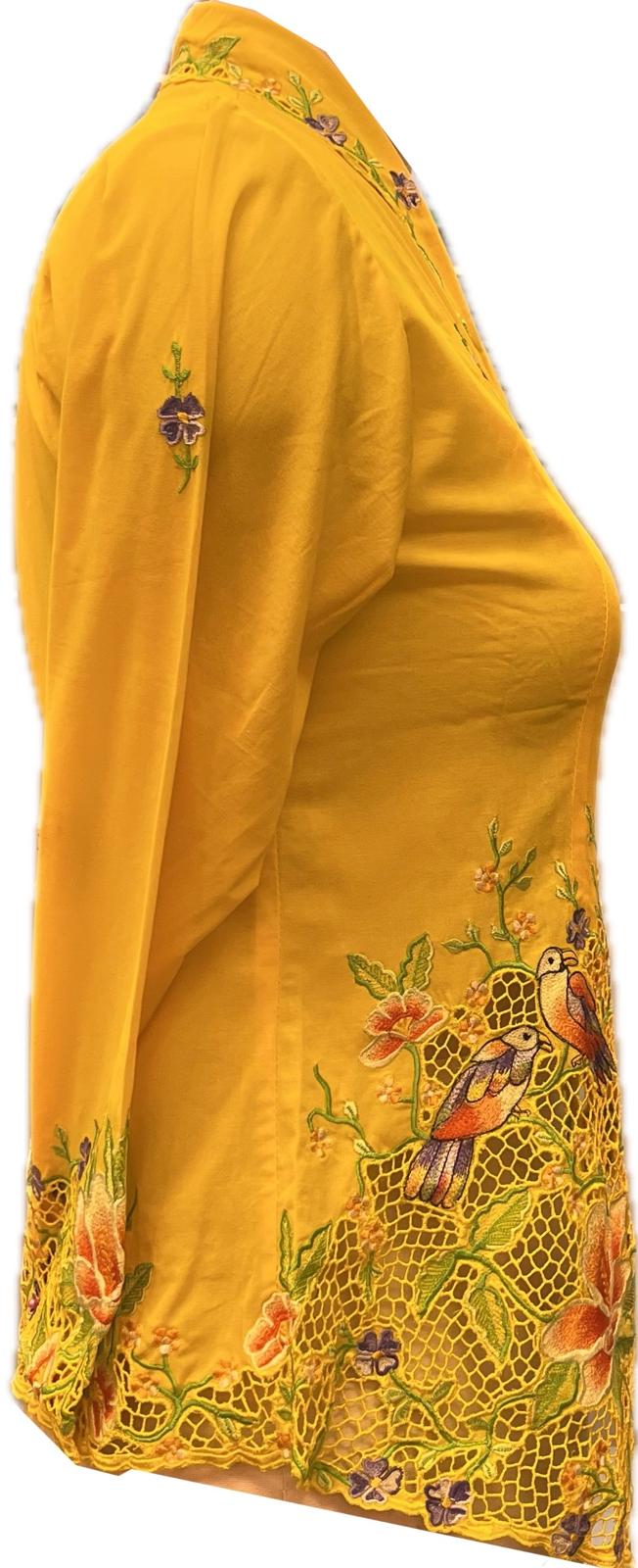 Premium Peranakan Top PPT-S-YELLOW-B6023