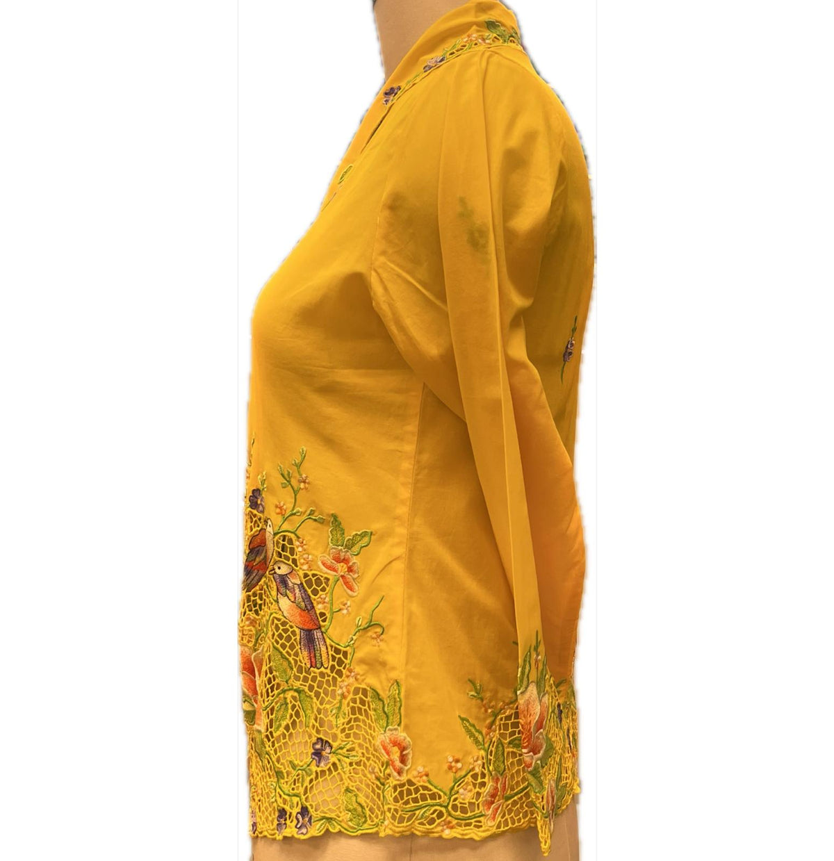 Premium Peranakan Top PPT-S-YELLOW-B6023