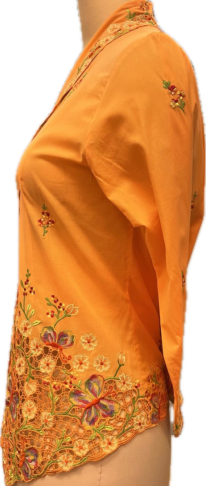 Premium Peranakan Top PPT-M-ORANGE-B66022