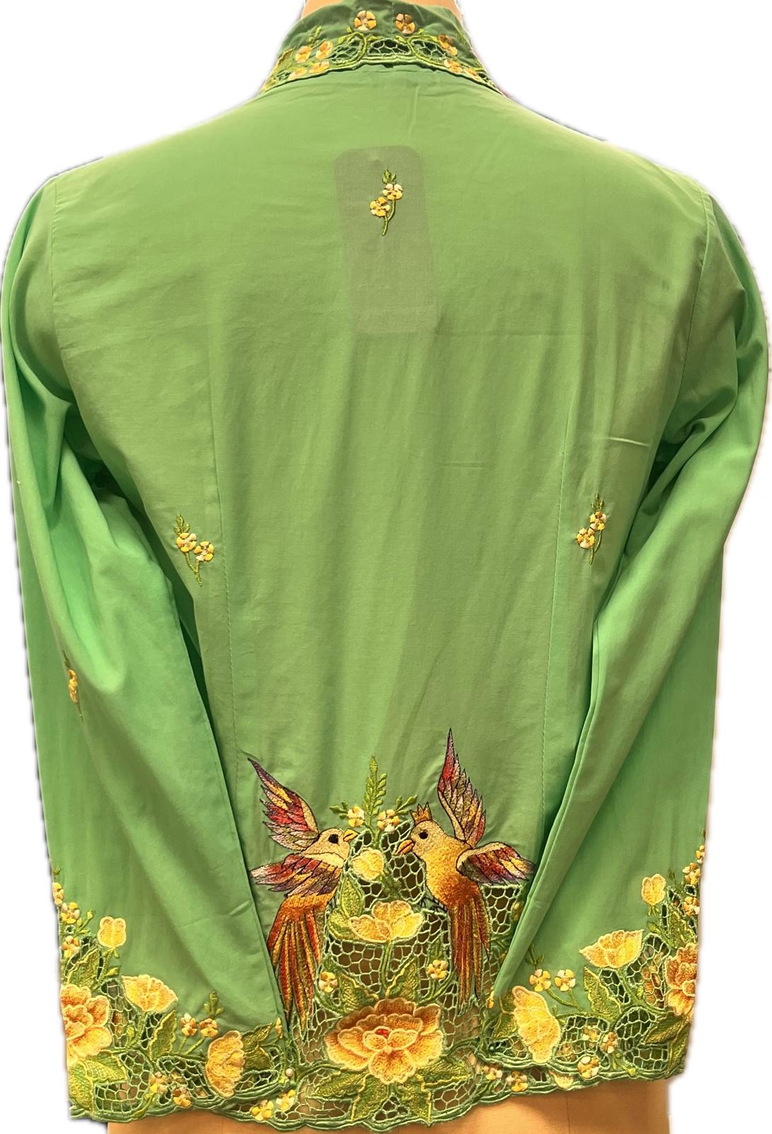 Premium Peranakan Top PPT-M-TURQUOISE-B66020