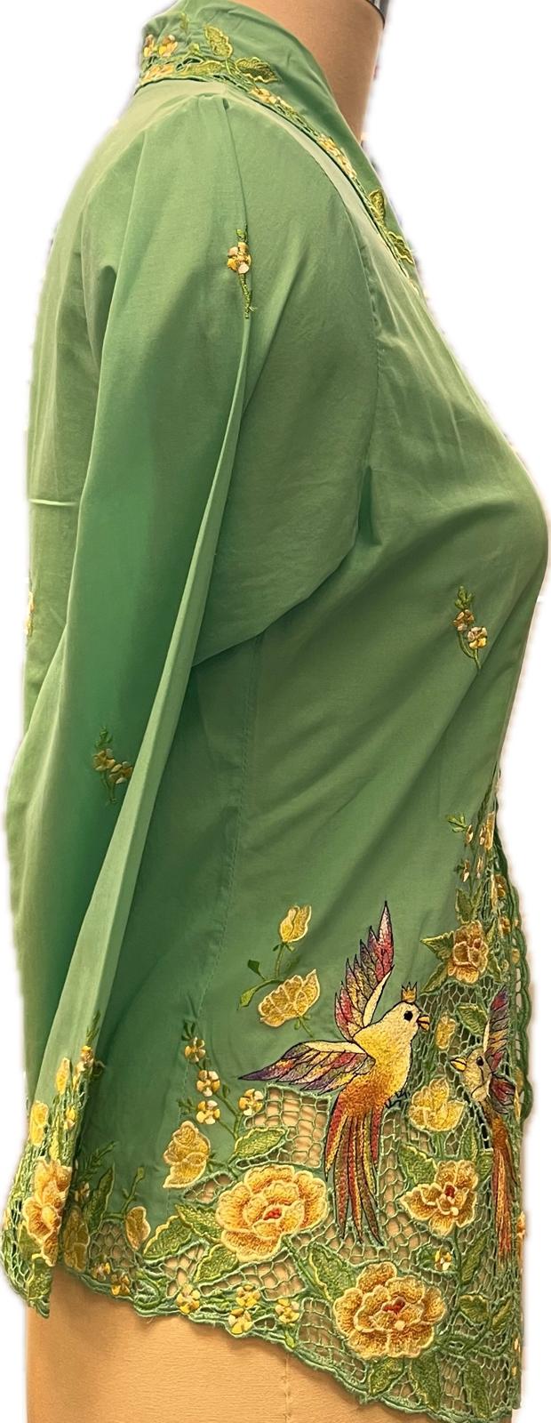Premium Peranakan Top PPT-M-TURQUOISE-B66020
