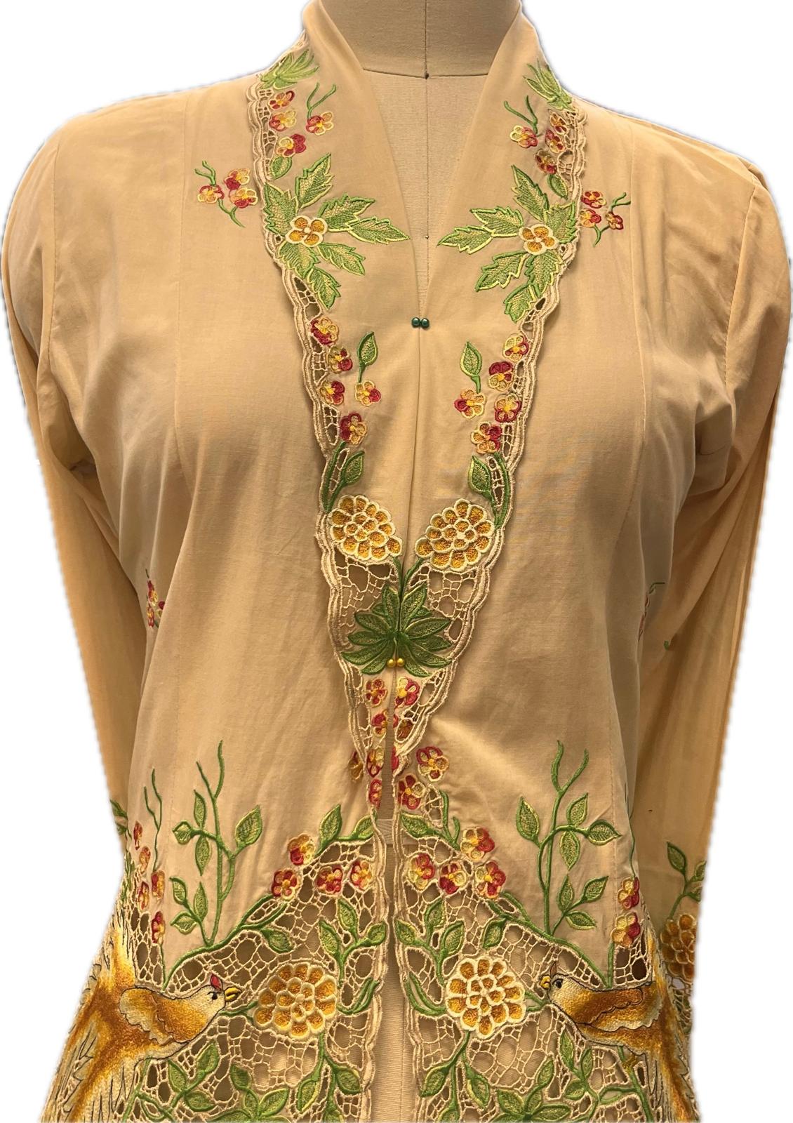 Premium Peranakan Top PPT-L-BEIGE-B666023
