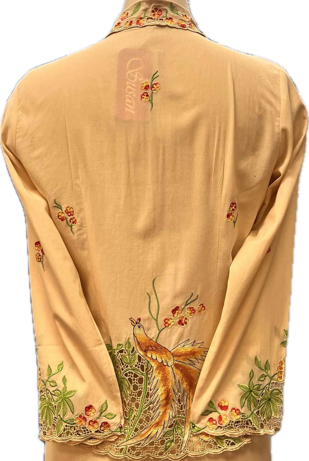 Premium Peranakan Top PPT-M-BEIGE-B66029