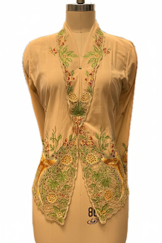Premium Peranakan Top PPT-M-BEIGE-B66029