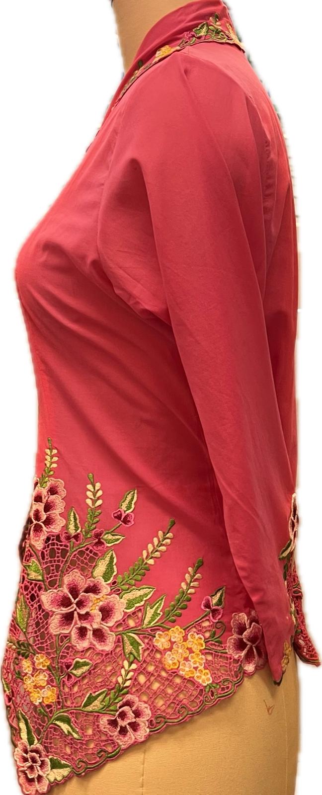 Premium Peranakan Top PPT-M-PINK-B66031