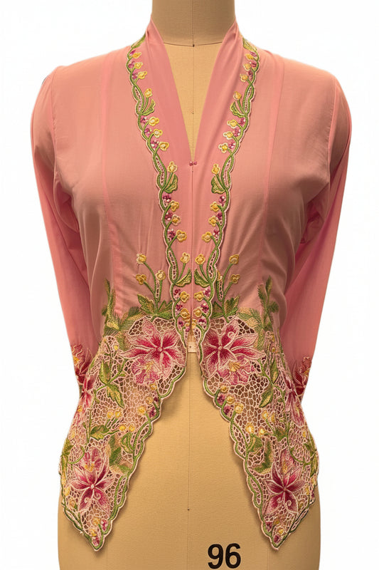 Premium Peranakan Top PPT-M-PINK-B66024