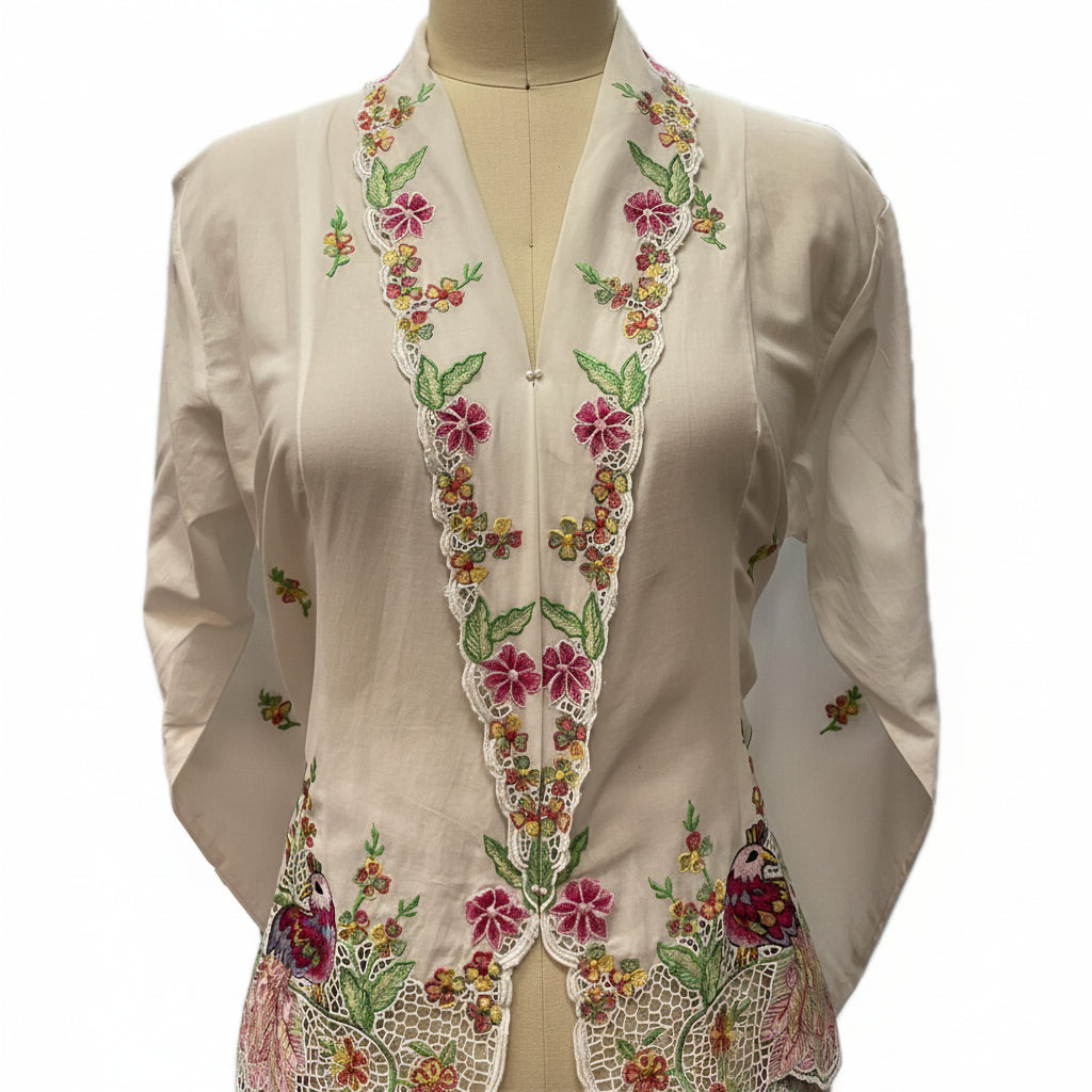 Premium Peranakan Top PPT-4XL-WHITE-B6666666002