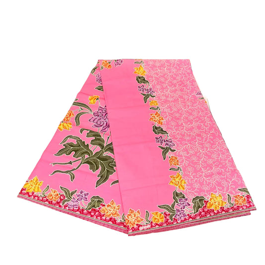 Handstamp Batik Fabric HSBF-2M-PINK-90151