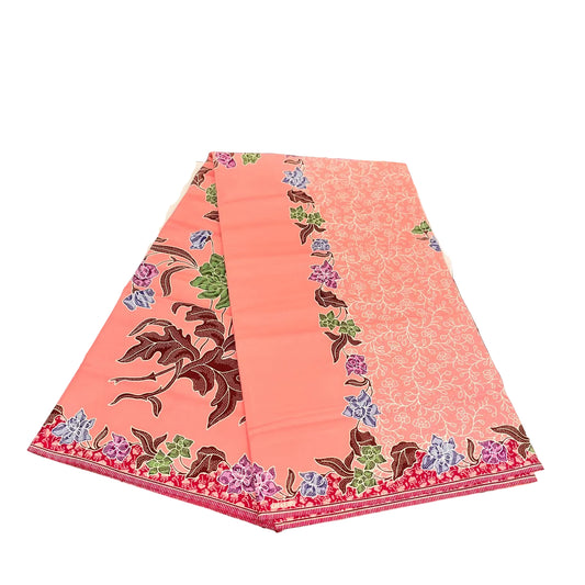 Handstamp Batik Fabric HSBF-2M-PEACH-90153
