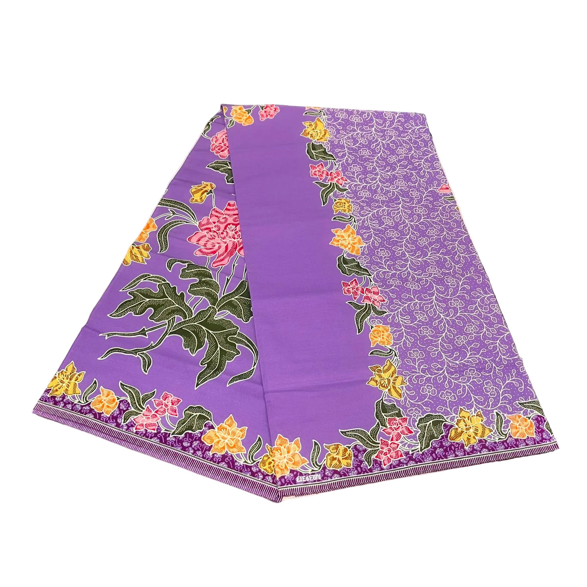 Handstamp Batik Fabric HSBF-2M-PURPLE-90157