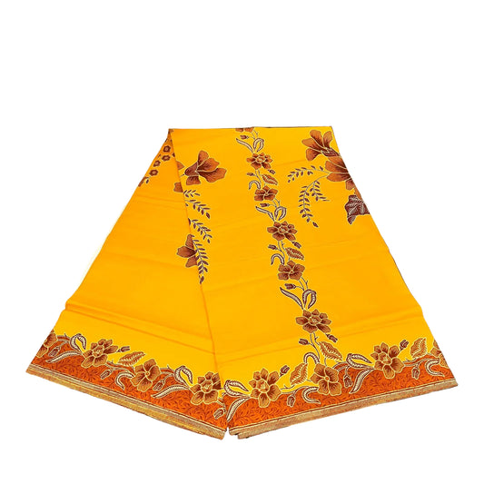 Handstamp Batik Fabric HSBF-2M-YELLOW-90159