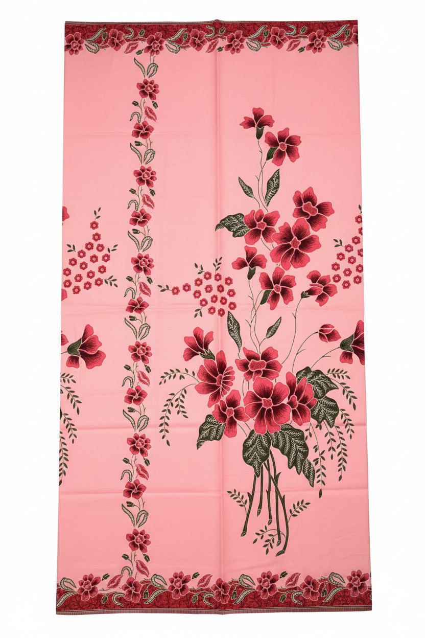 Handstamp Batik Fabric HSBF-2M-PEACH-90158