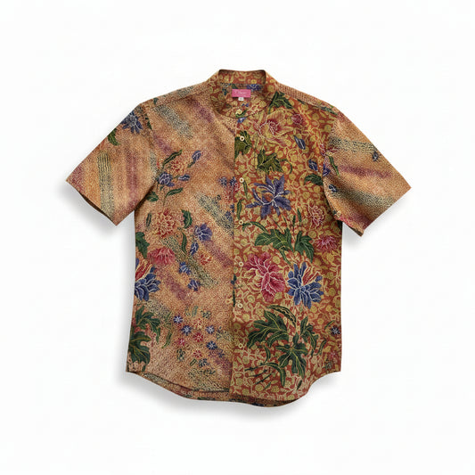 Mens Batik Top MBT-XL-YELLOW-2220013