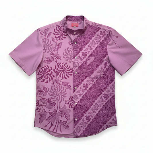Mens Batik Top MBT-XL-PURPLE-2220015