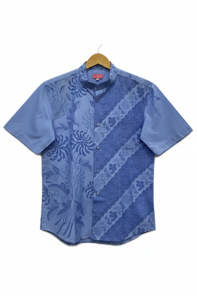 Mens Batik Top MBT-XL-BLUE-2220017