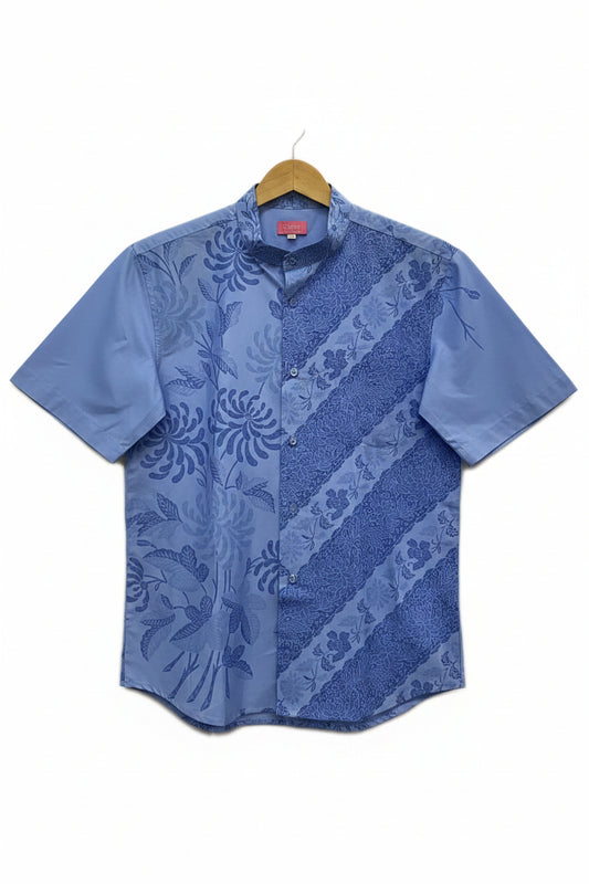 Mens Batik Top MBT-XL-BLUE-2220017